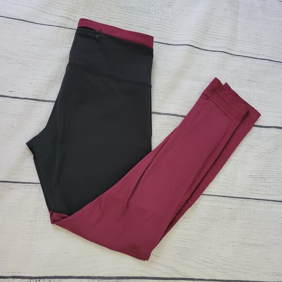 Lululemon athletica Size 6	All You Need Tight Black Jewelled Magenta Leggings - Picture 8 of 11